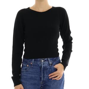 MAGLIA CROP NERO